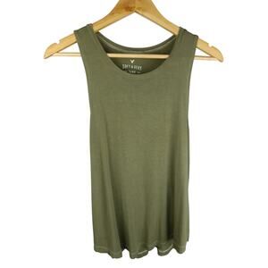 American Eagle Outfitters Olive Green Soft & Sexy Tank